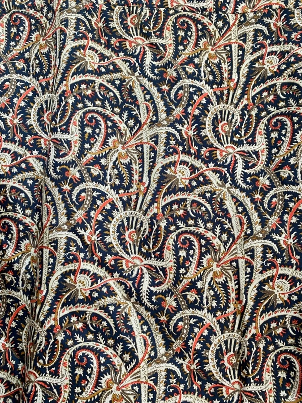 J. Crew Silk Paisley Long-Sleeve Top